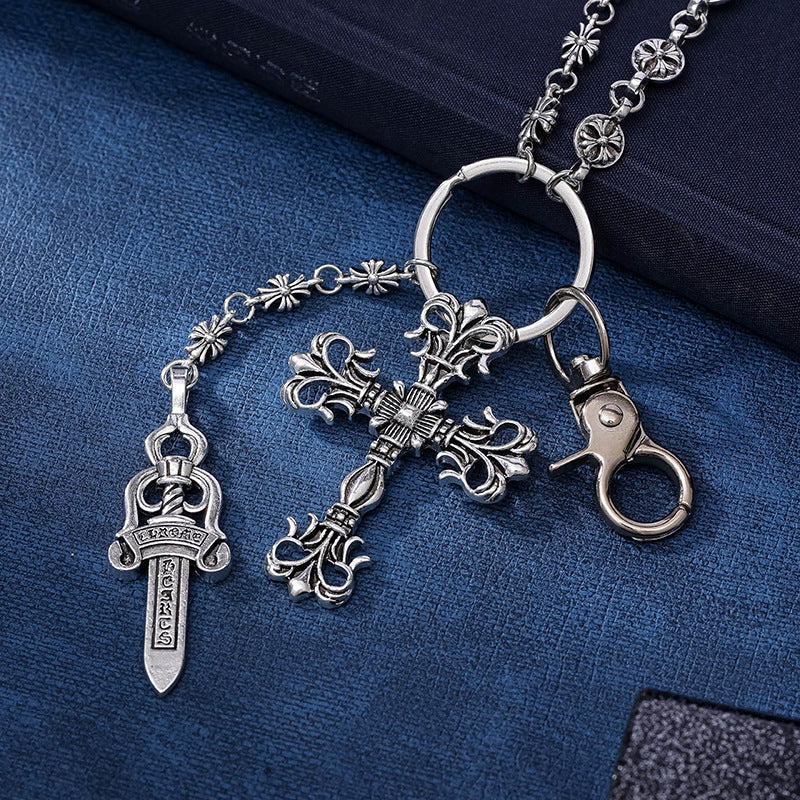 Cross Retro Style Double-layer Chain