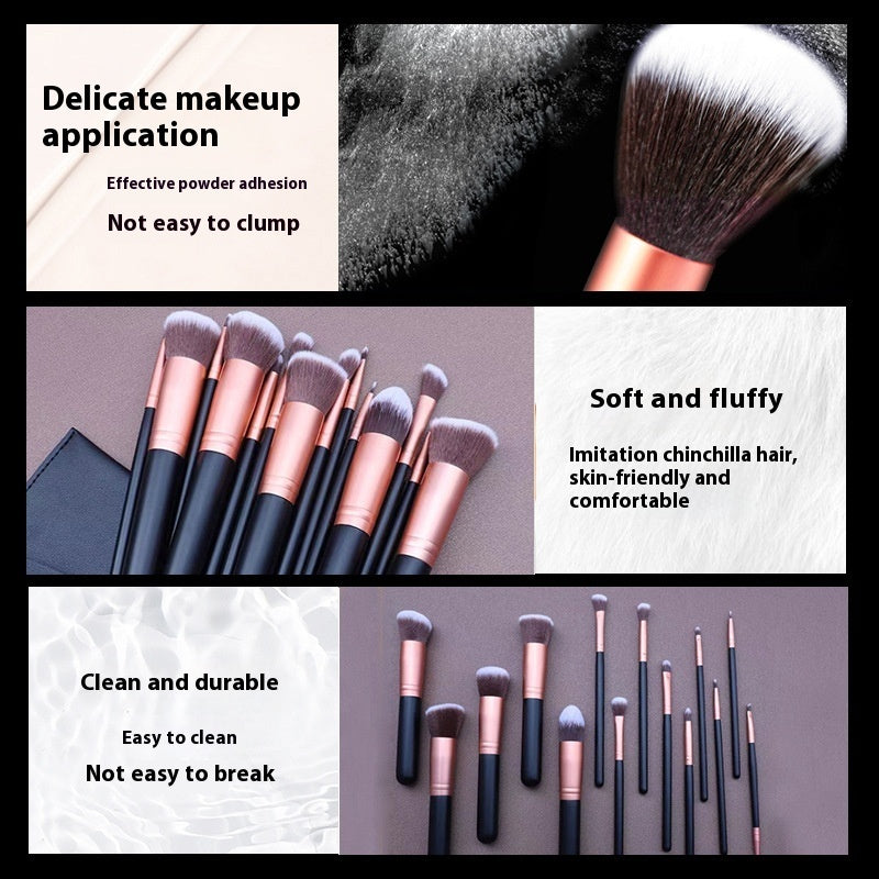 FIBER Hair Gradient 16 Makeup Brushes Suit