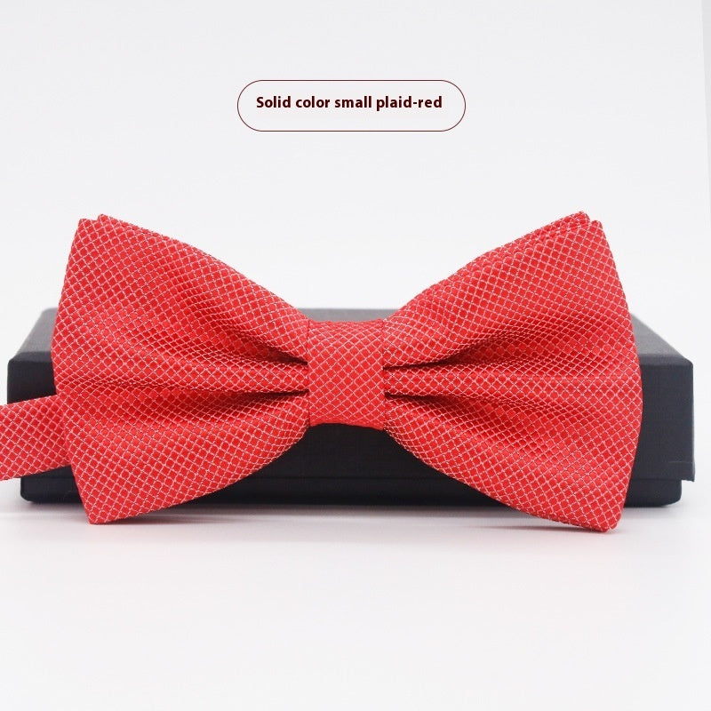 Men's Solid Color Formal Wear Wedding Business Casual Groom Groomsman Bow Tie