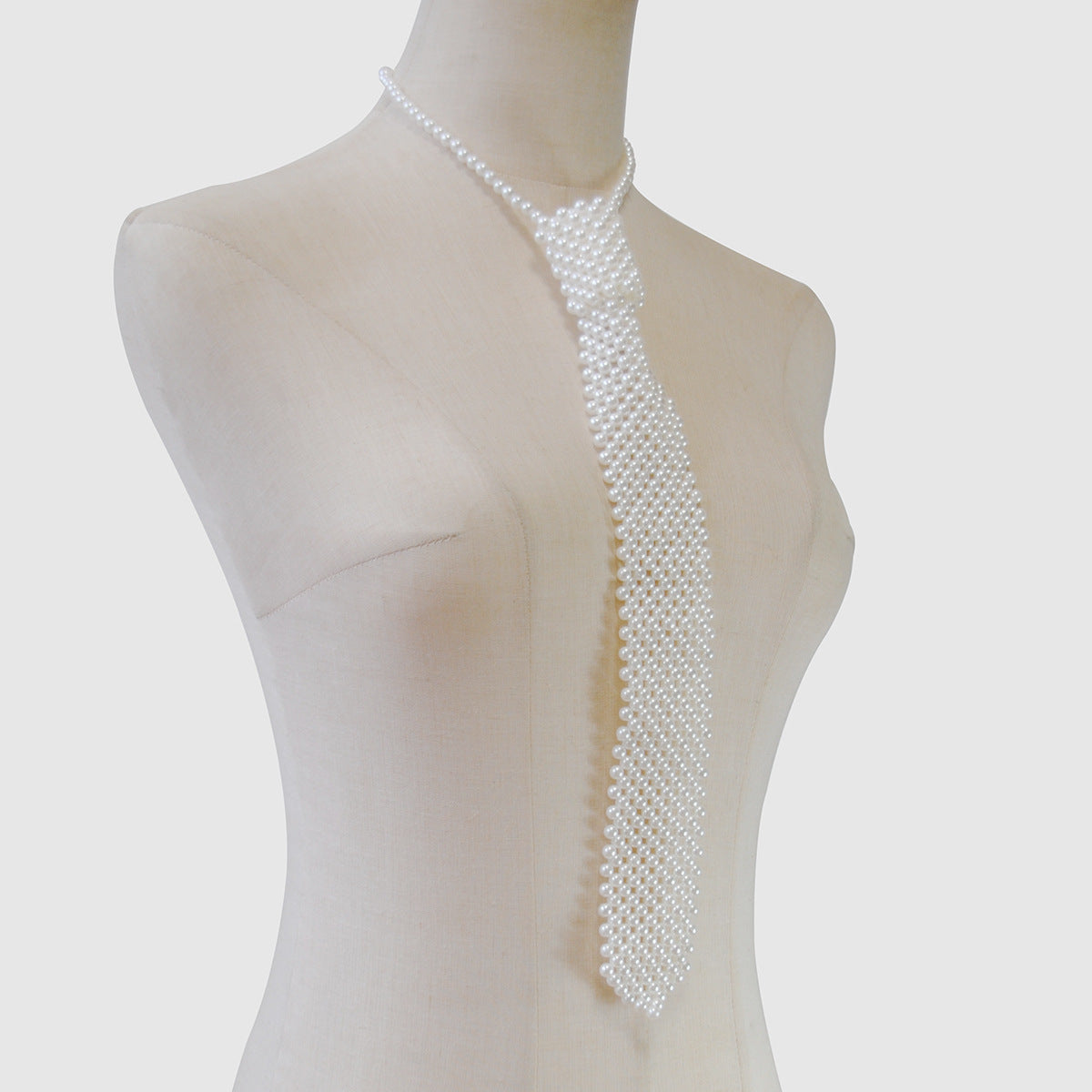 Pearl Tie Body Chains Hollow Out Handmade Retro