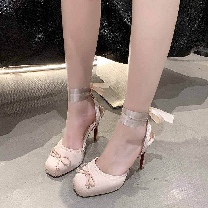 New Spring And Summer High-heel Sandals Ballet Single Shoes