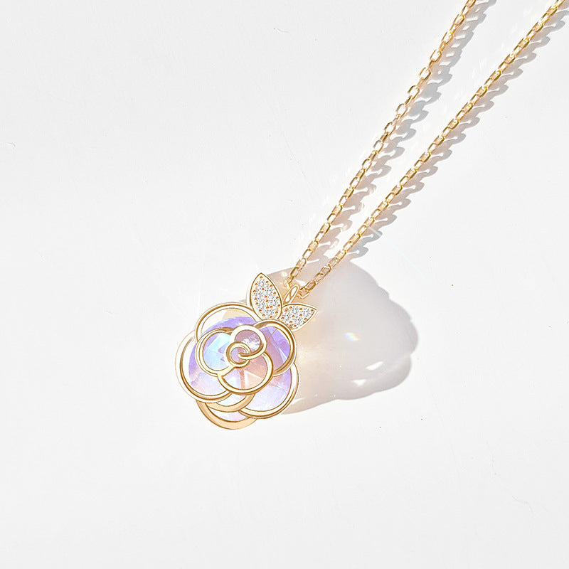 Camellia Advanced Design Sense Niche Gentle Flower Collarbone Necklace Bracelet