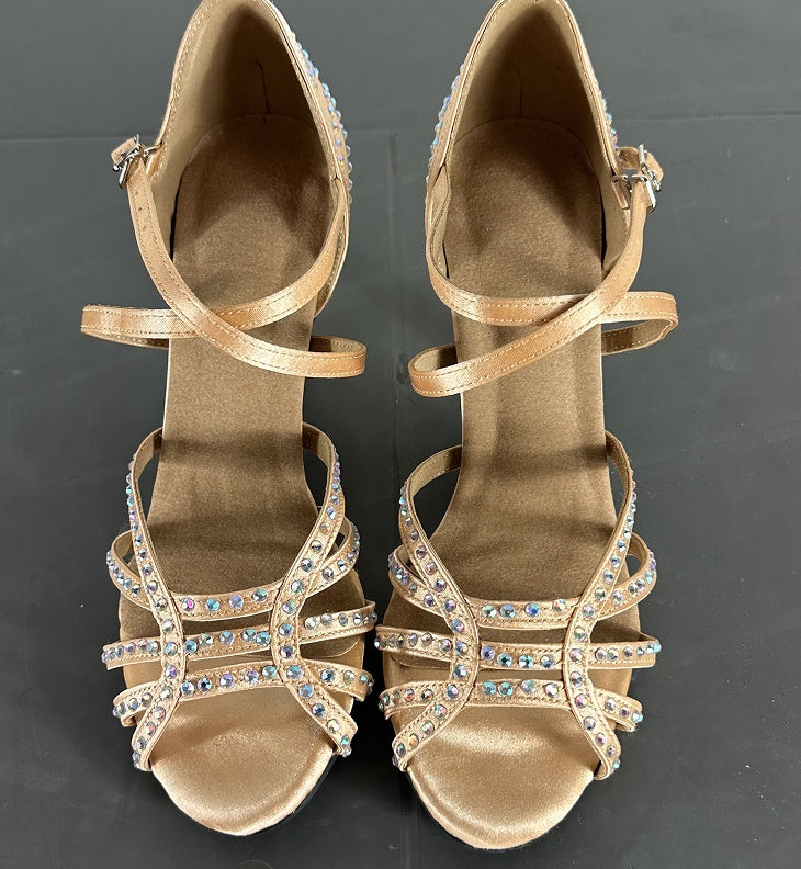 Diamond Latin Dance Women's High Heel Dancing Shoes