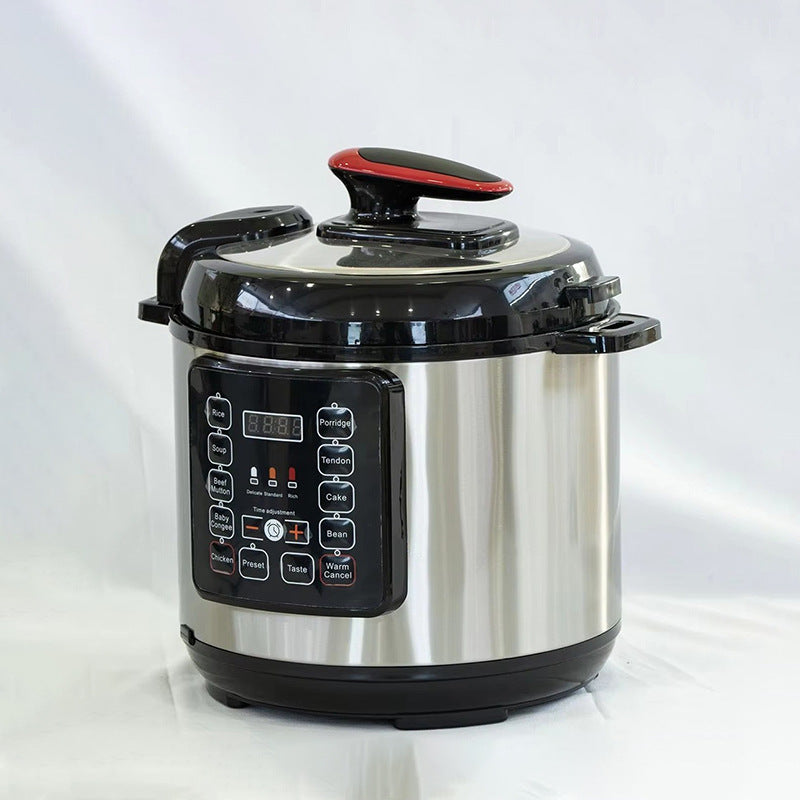 6-Liter Large-Capacity Household Electric Pressure Cooker Smart Soup Cooking Rice Porridge Rice Cooker Non-Stick Pan British and European Regulations