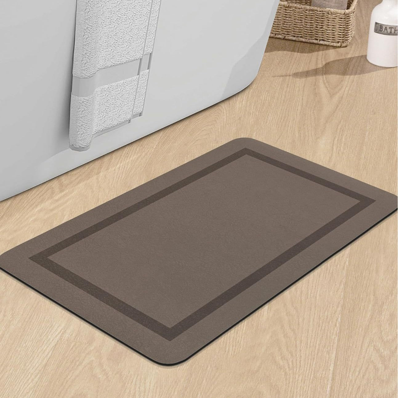 Diatom Mud Floor Mat Bathroom Toilet Door Absorbent Mat Non-Slip Household Toilet Foot Mat Carpet Home Sludge Resistance