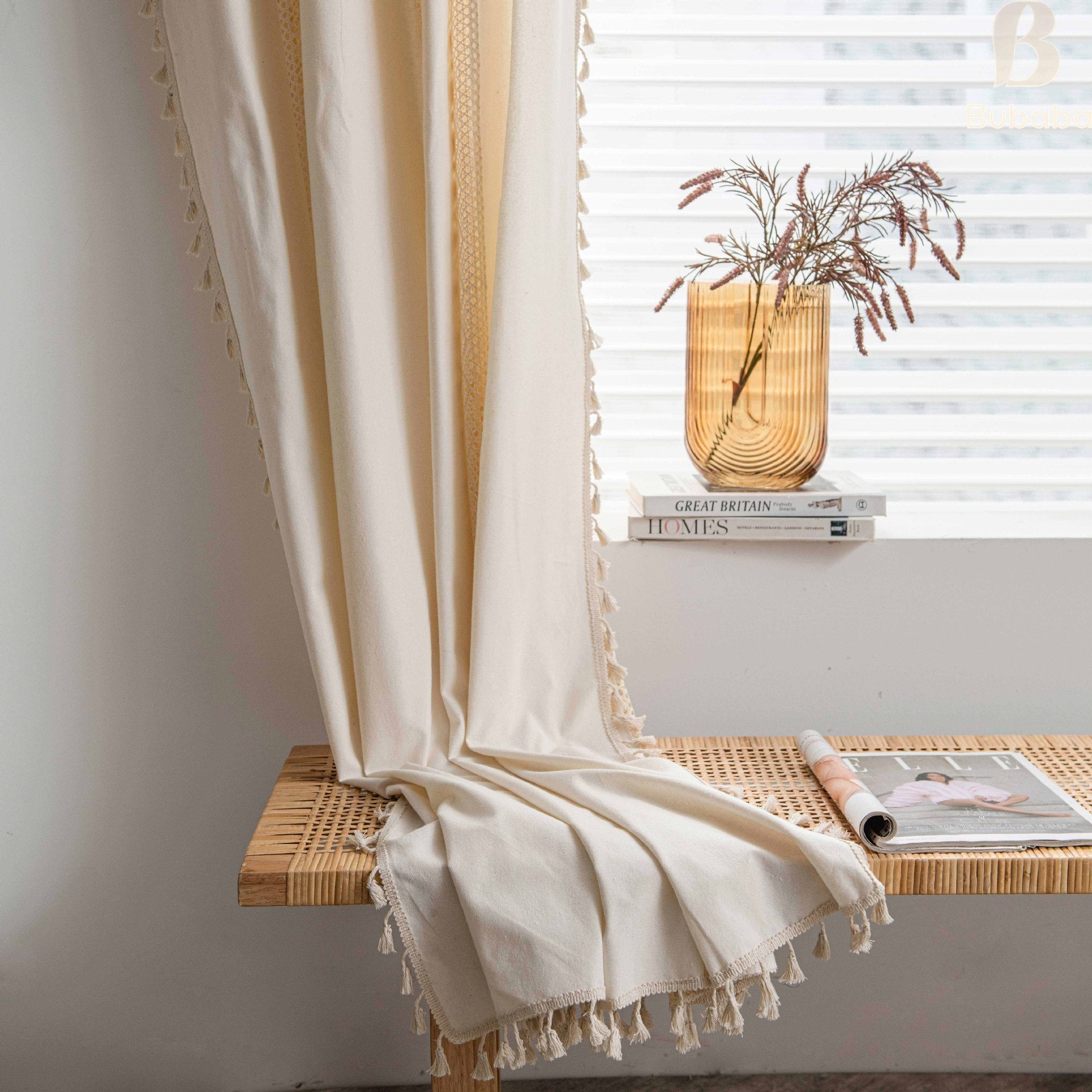 Cloth father curtain American polka dot crochet stitching curtain curtain living room bedroom bay window finished wholesale small window