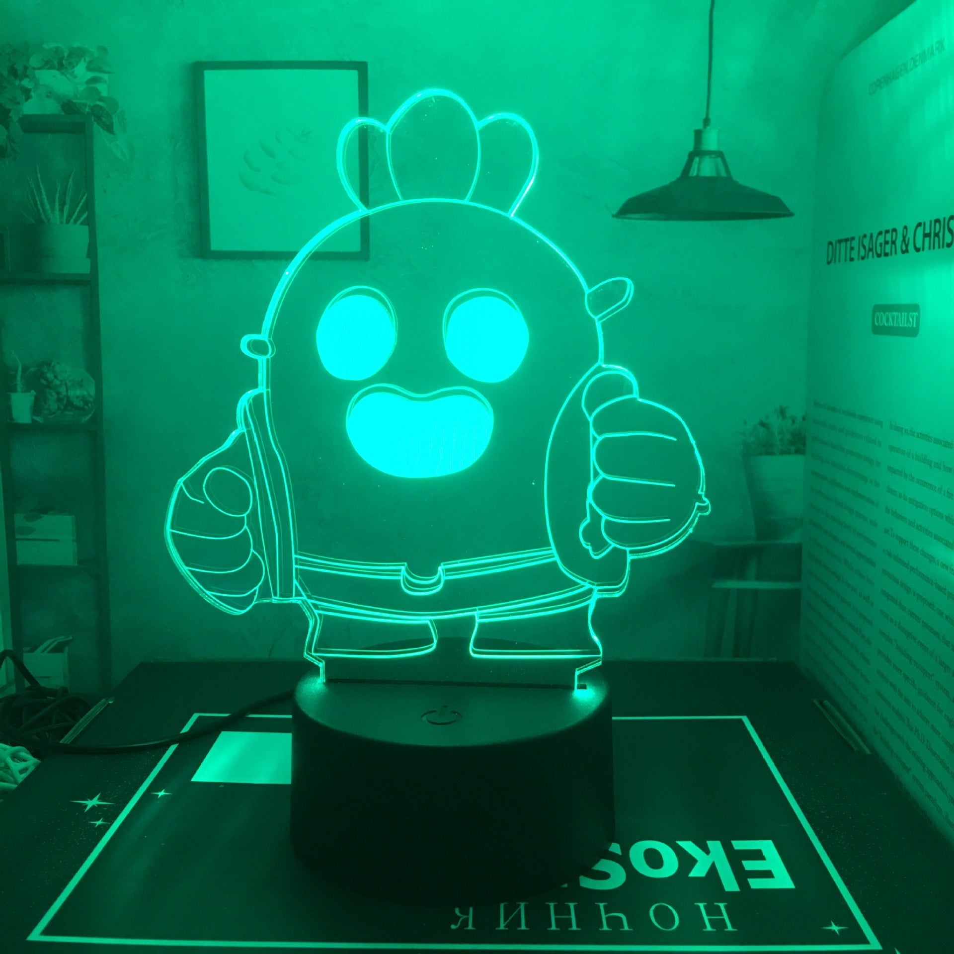 King of Gods Blok Edgar Figure Gift Bedroom Game E-Sports Atmosphere 3D Night Light