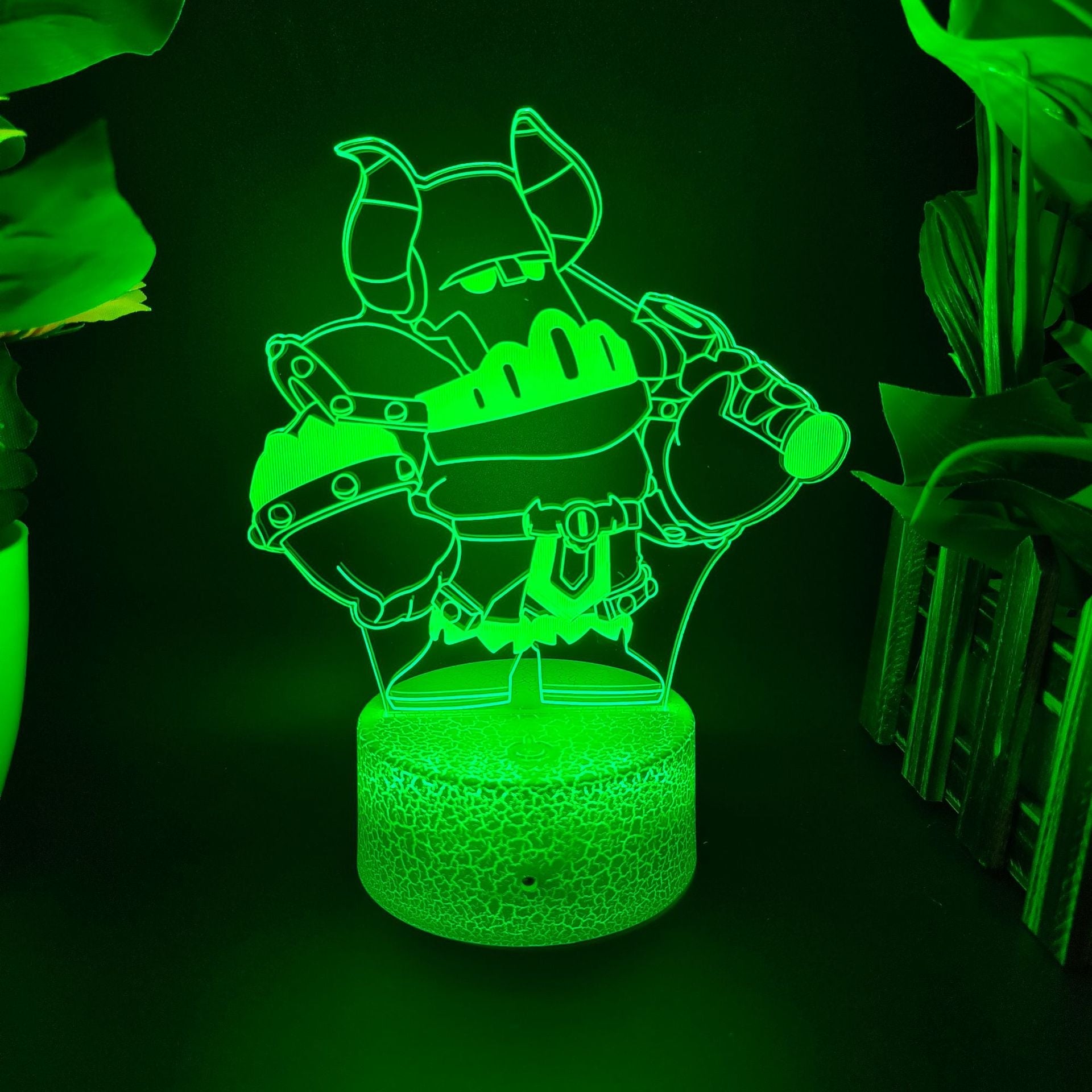 King of Gods Blok Edgar Figure Gift Bedroom Game E-Sports Atmosphere 3D Night Light