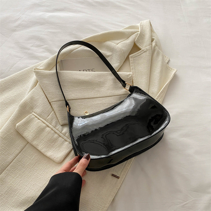 Korean Style Fashion Single Shoulder Underarm Bag for Women 2025 New Versatile Ins Solid Color Single Shoulder Crossbody Small Square Bag