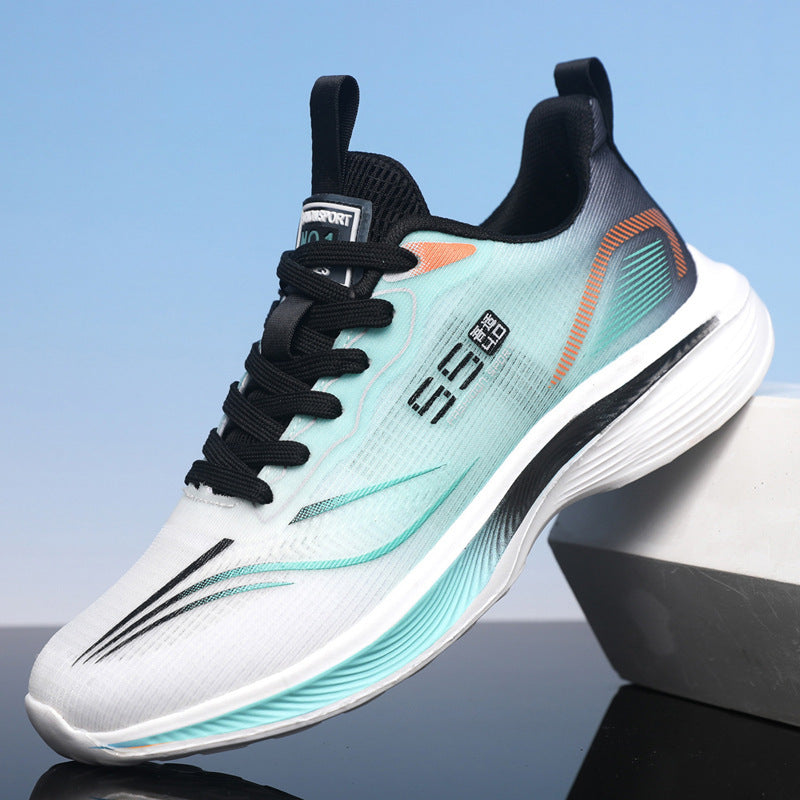 Men's Shoes, Ultra-Light Running Shoes, New Summer Leather Anti-Odor Shoes, Breathable Sports Shoes, Shock-Absorbing, Lightweight, Casual Men's Running Shoes