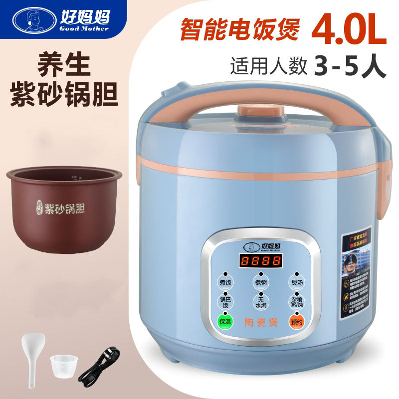 Good mother factory direct 5L purple sand liner ceramic rice cooker tile liner uncoated soup porridge health pot