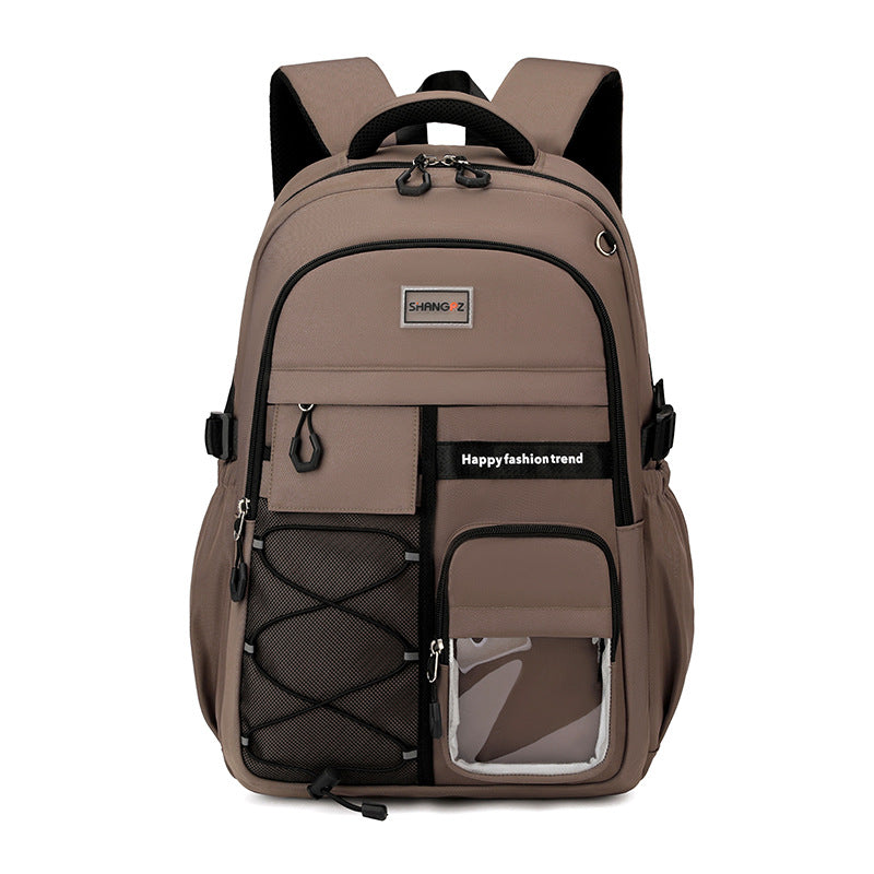 New junior high school students men and women to reduce the burden of ridge protection middle school students schoolbag Amazon Senior high school primary school students large capacity shoulder bag