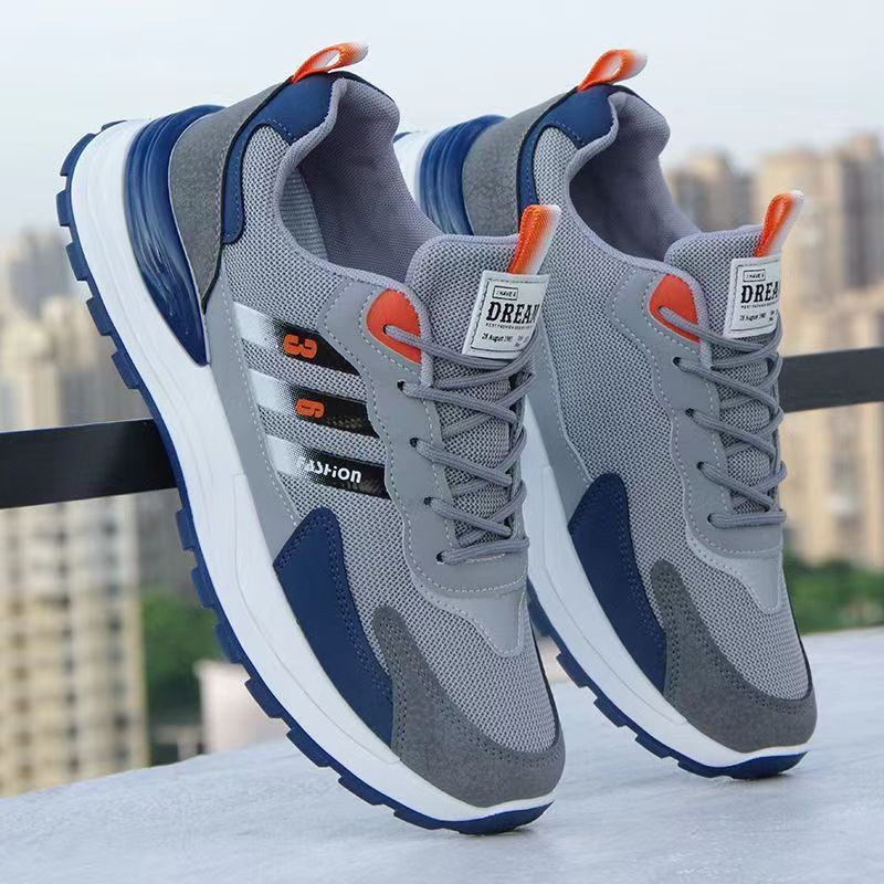 Men's Shoes 2025 New Breathable Mesh sneaker Soft Sole Running Shoes Fashion Casual Shoes Thick Sole Torre Shoes