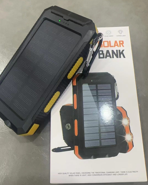 Solar Power Bank 20000Mah Camping Light Portable Power Bank