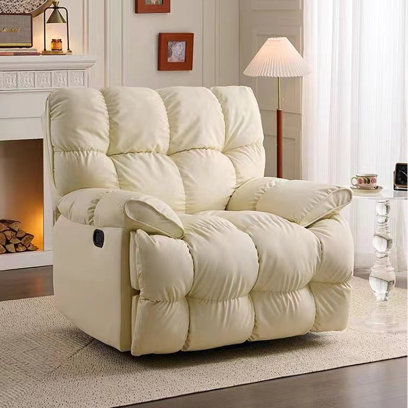 Light luxury lazy electric multifunctional sofa reclining rocking tofu block cloud massage heating rocking chair space sofa