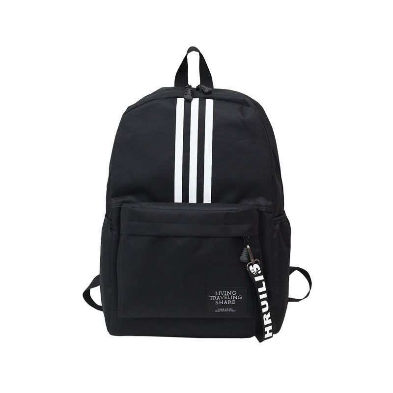 2025 New Backpack Men's Large Capacity Couple Backpack College High School Student School Bag Campus Travel Trendy Double Back