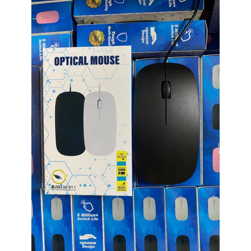 M015 Wired Luminous Mouse Suitable for Apple Desktop and Laptop Office Business Use Optical Wired