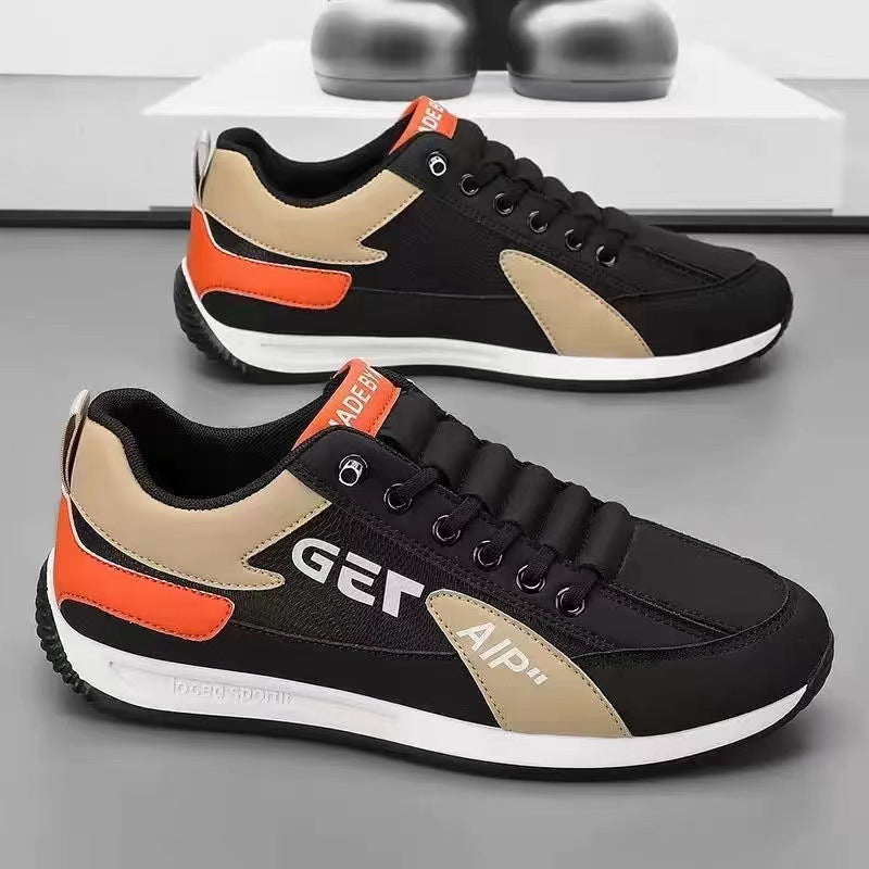 Spring and Autumn New Ultra-Light Running Shoes Sports Shoes Breathable Shock-Absorbing Soft-Soled Student Lightweight Running Shoes for Men
