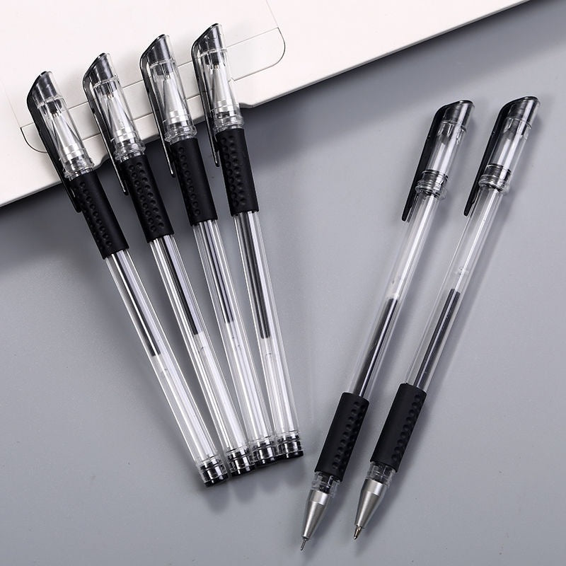 European Standard Gel Pen 0.5mm Bullet Needle Pen Ballpoint Pen Carbon Water Pen Signature Pen Office Examination Pen