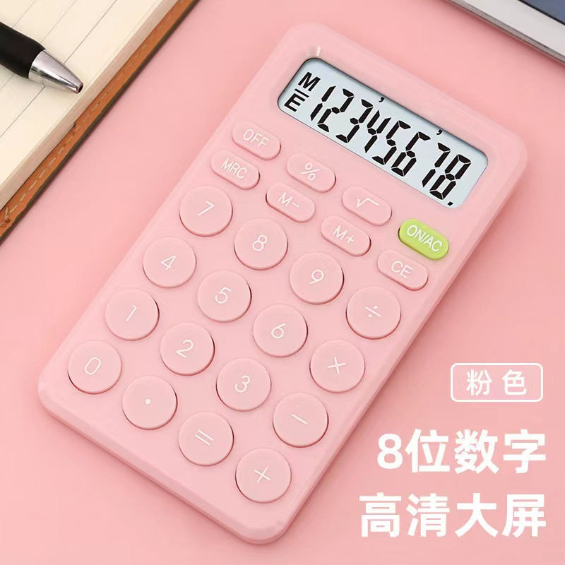 Macaron Color Portable Calculator Office Special Computer Student Cute Calculator Financial Special