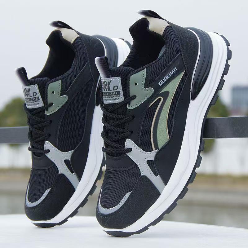 Men's Shoes 2025 New Breathable Mesh sneaker Soft Sole Running Shoes Fashion Casual Shoes Thick Sole Torre Shoes