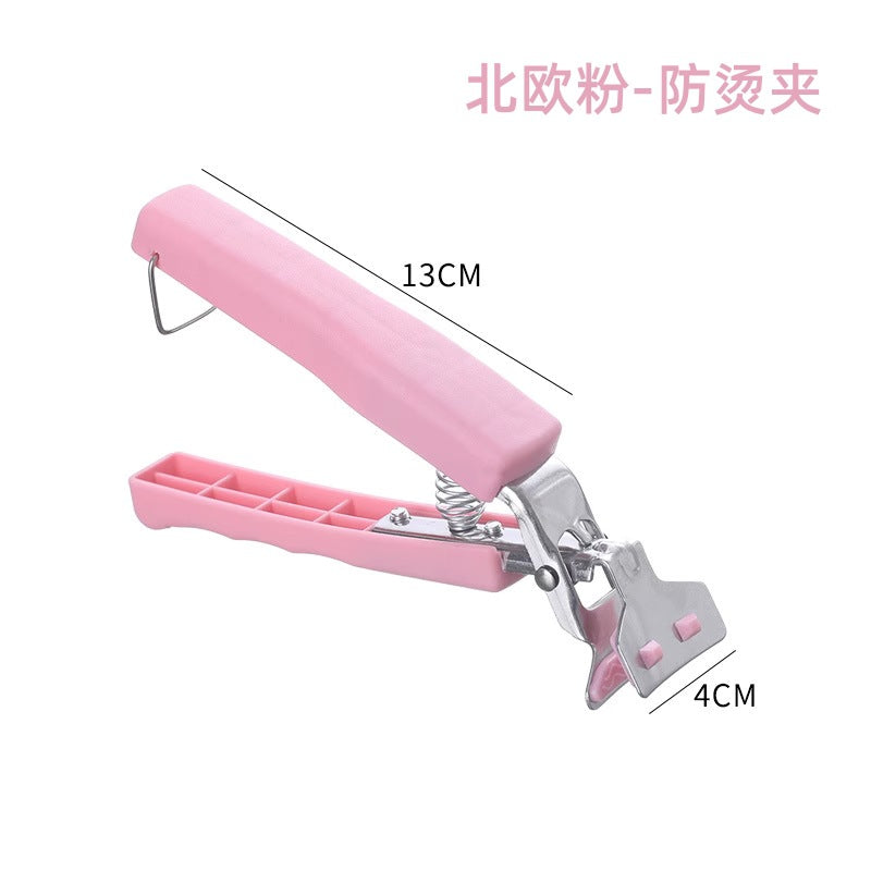 Two-Piece Kitchen Plate Lifter, Non-Slip Heat-Insulating Clip, Multi-Functional Set, Anti-Scalding Clip, Household Anti-Scalding Clip, Bowl Clip