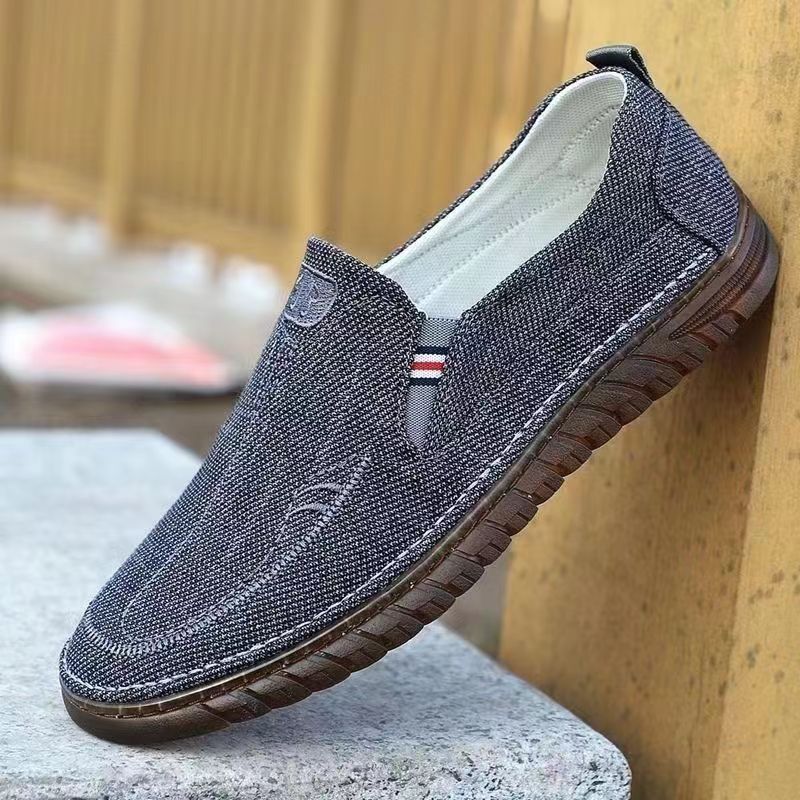 Breathable cloth shoes Beijing beef tendon bottom soft old non-slip lightweight: shoes wear-resistant work shoes canvas shoes comfortable men's board