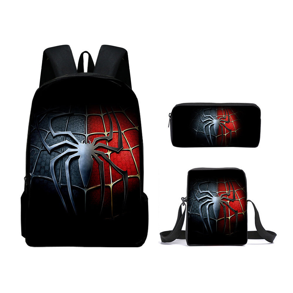 European and American  New Spider-Man Hero No Return Backpack 3D Digital Printing Casual Trendy Backpack