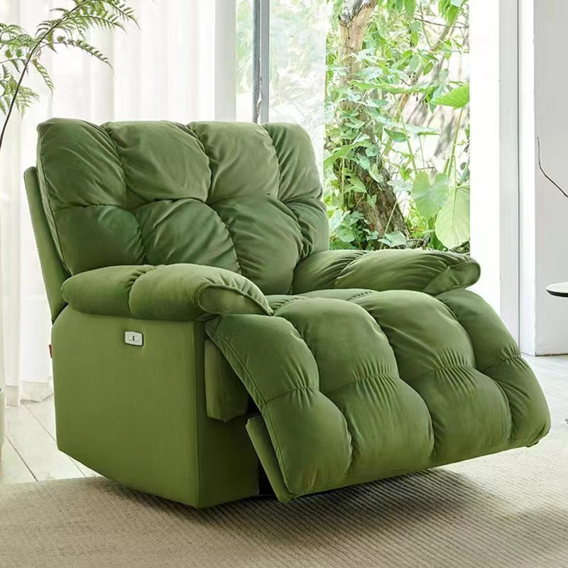 Light luxury lazy electric multifunctional sofa reclining rocking tofu block cloud massage heating rocking chair space sofa