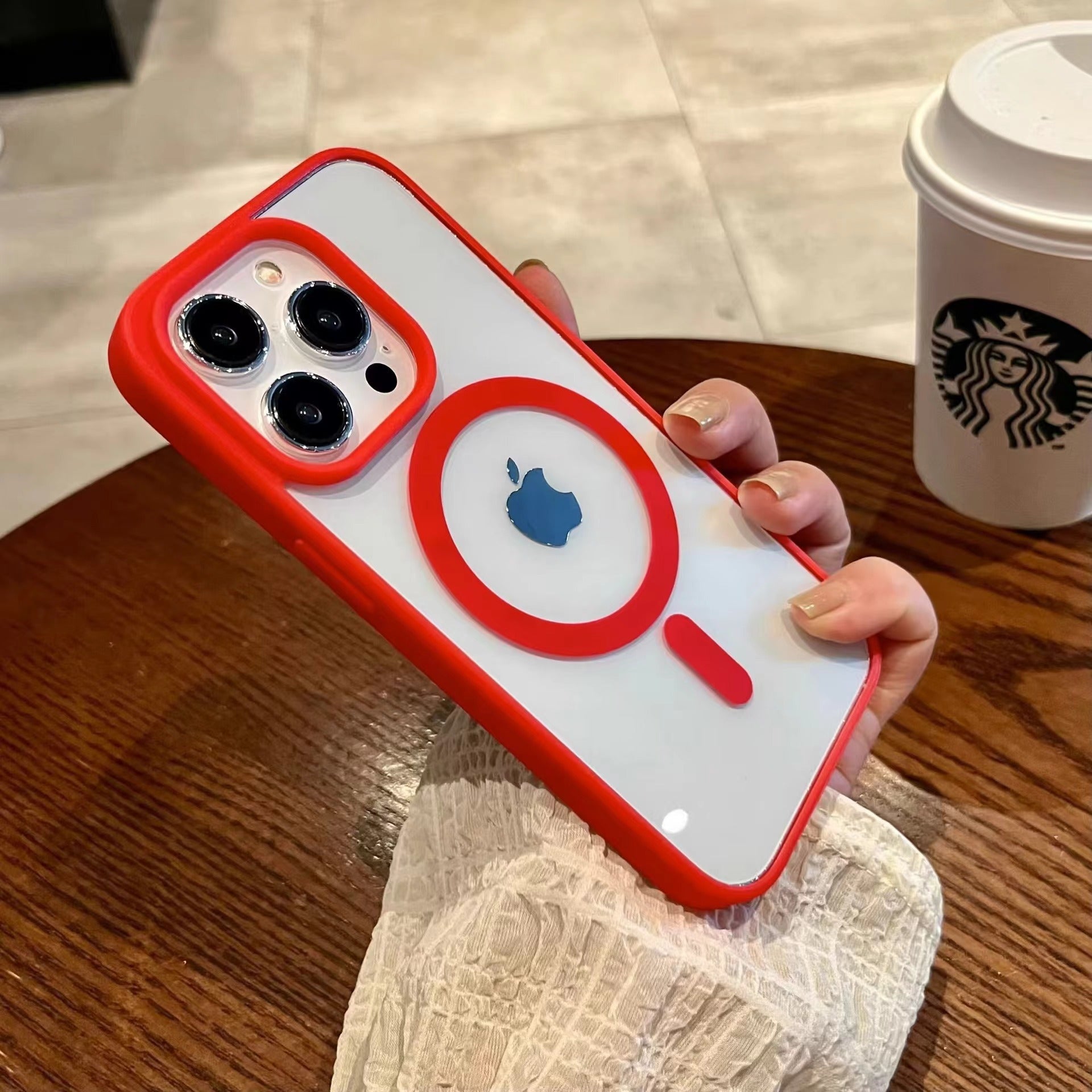 Suitable for Apple 17Pm Magnetic Phone Case, Transparent Acrylic Heat Dissipation, Anti-Drop iPhone 15 Matte Protective Case 16