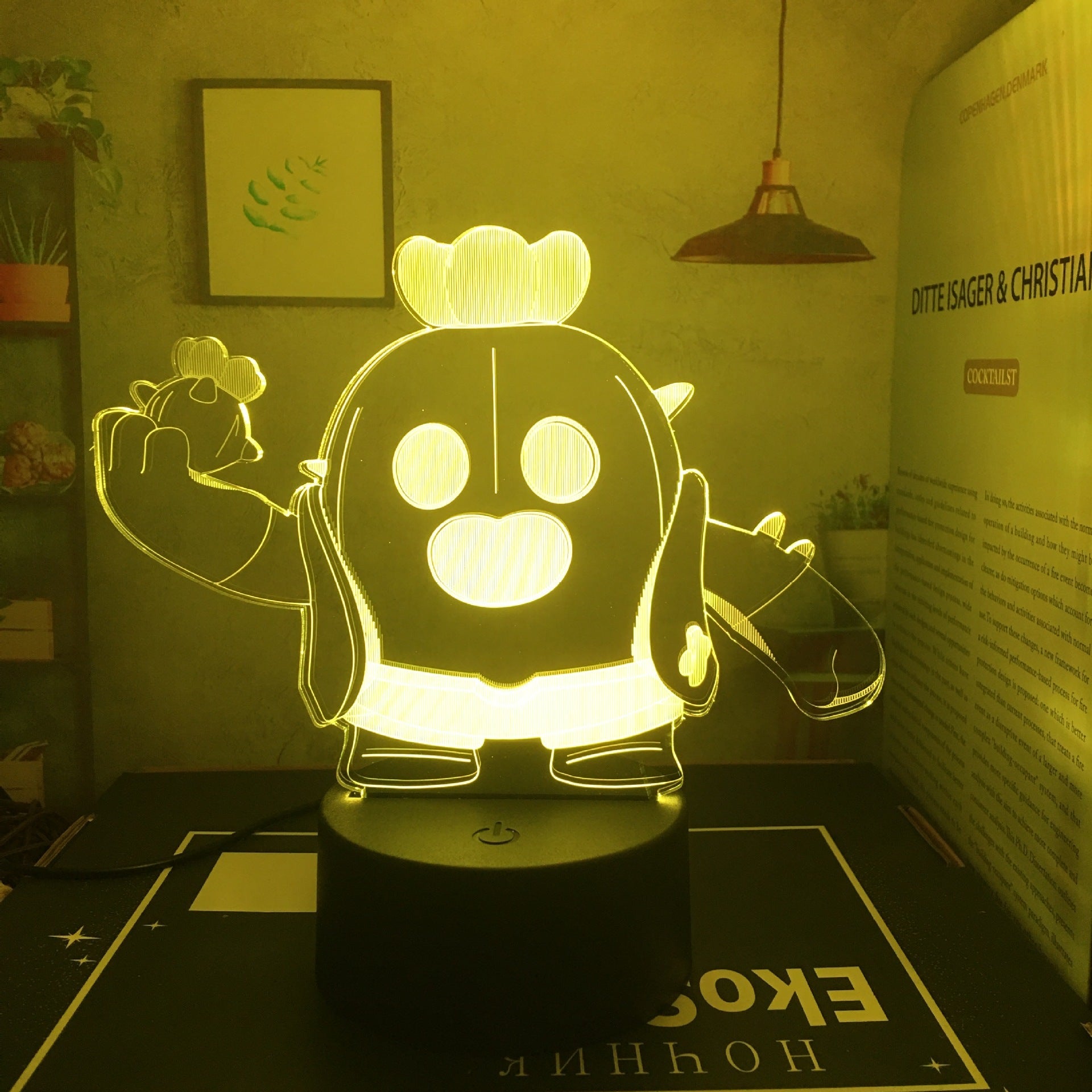 King of Gods Blok Edgar Figure Gift Bedroom Game E-Sports Atmosphere 3D Night Light