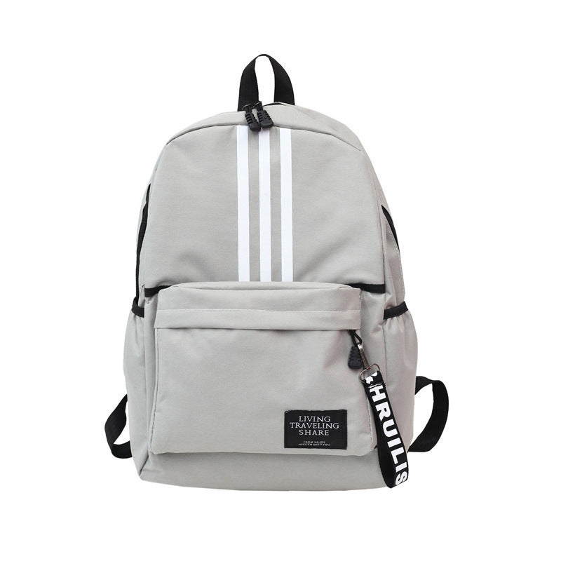 2025 New Backpack Men's Large Capacity Couple Backpack College High School Student School Bag Campus Travel Trendy Double Back