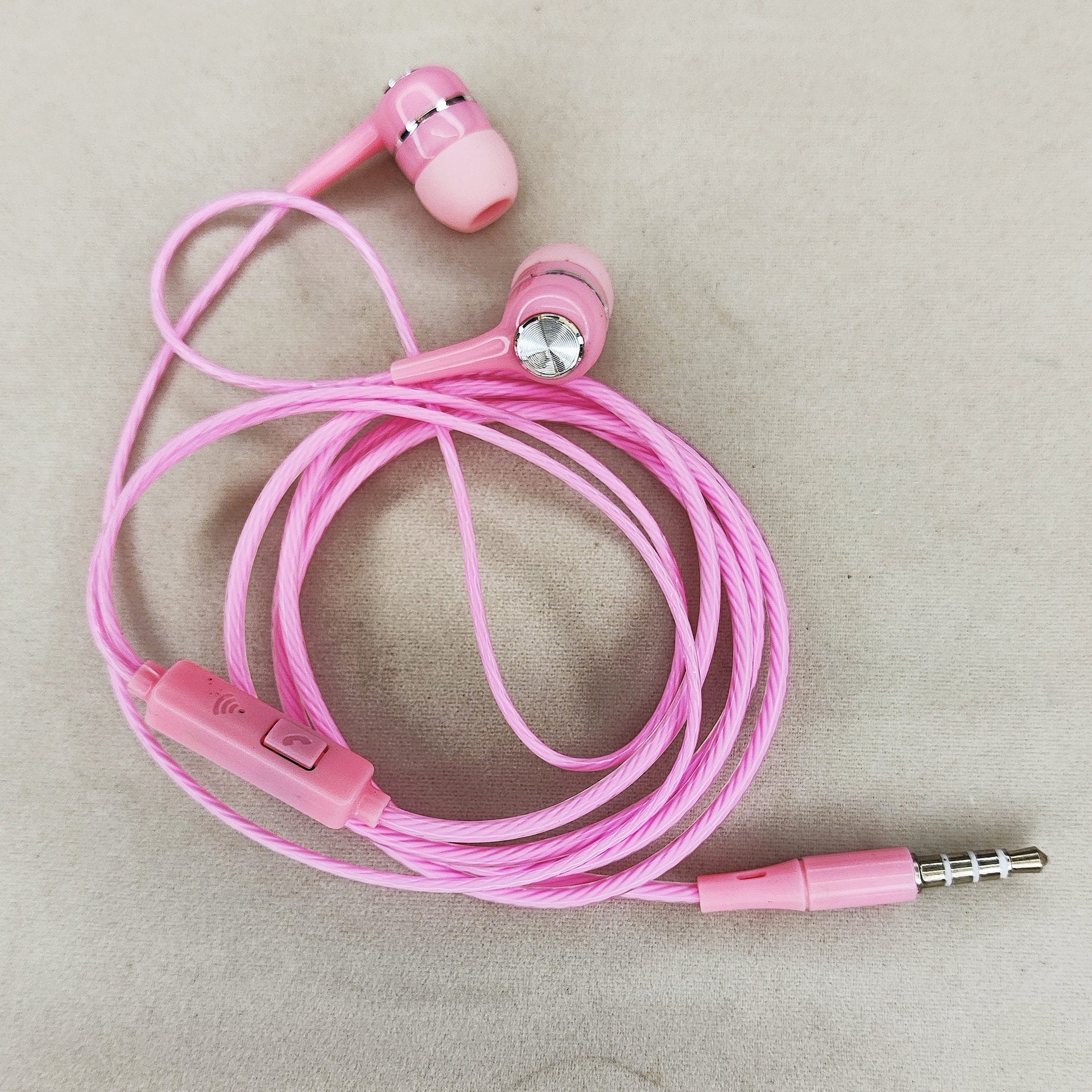 Factory Direct Sales, Large Quantity, Free Shipping, S12 Subwoofer In-Ear Headphones, Crystal Wire with Microphone, Electroplating Ring, Wired Cross-Border