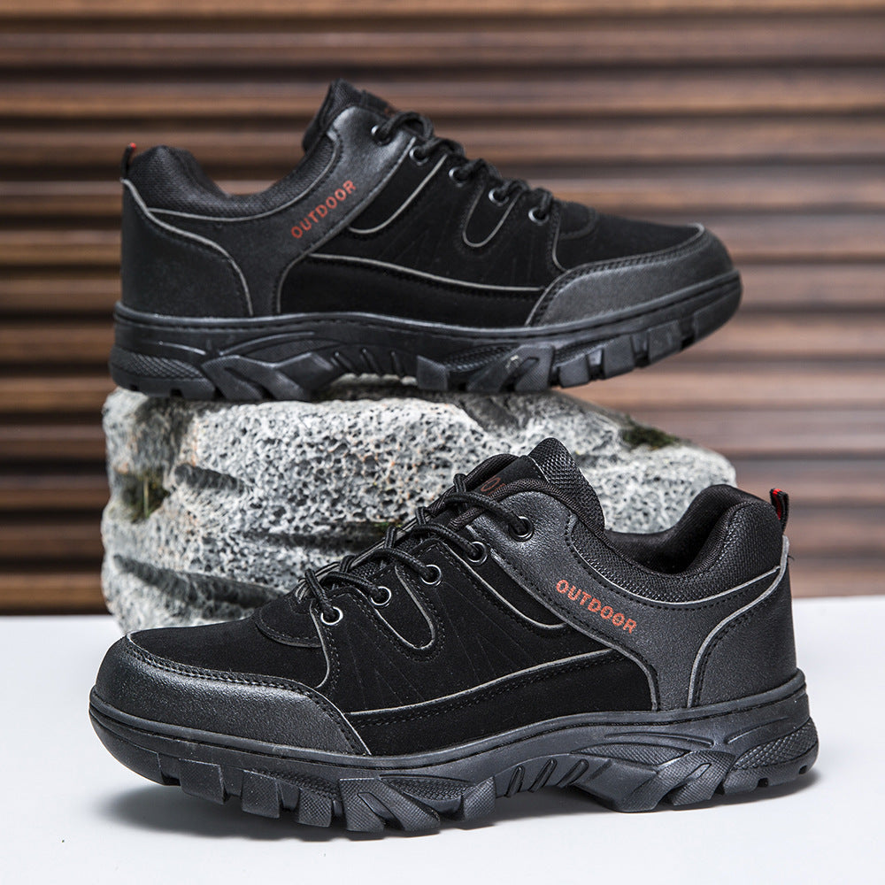 cold-stick men's shoes leisure travel sneaker hiking outdoor comfortable hiking shoes waterproof platform tooling shoes