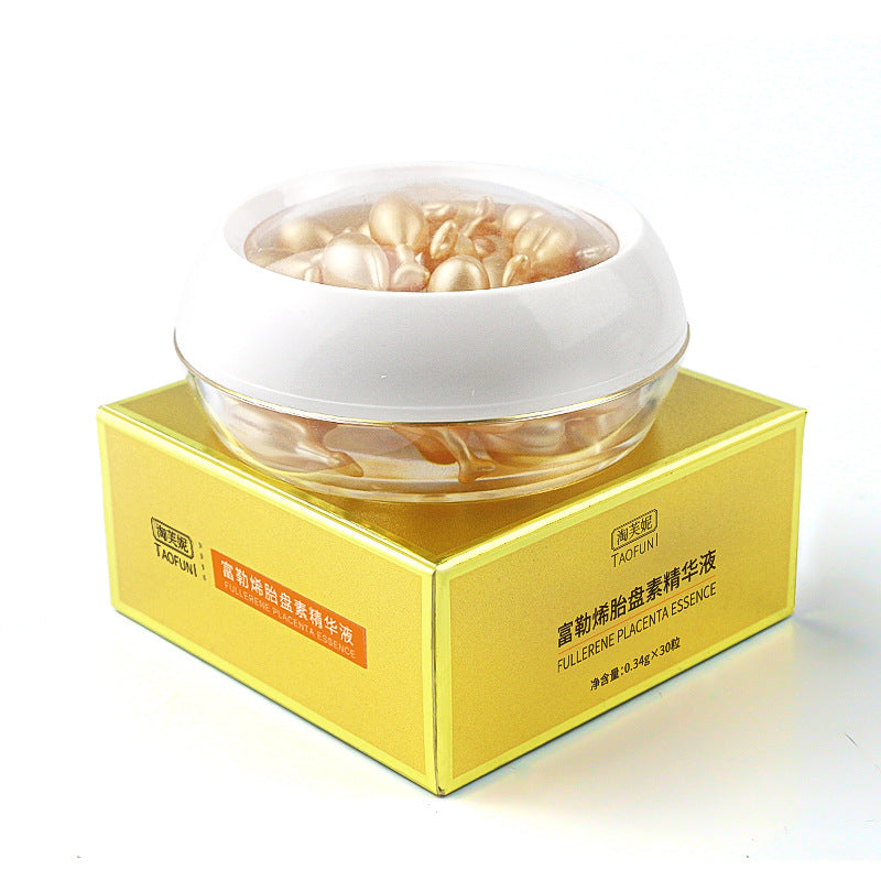 Fullerene Placenta Essence Hydrating Facial Serum Oil Popular on Social Media Chicken Leg Disposable Soft Capsules