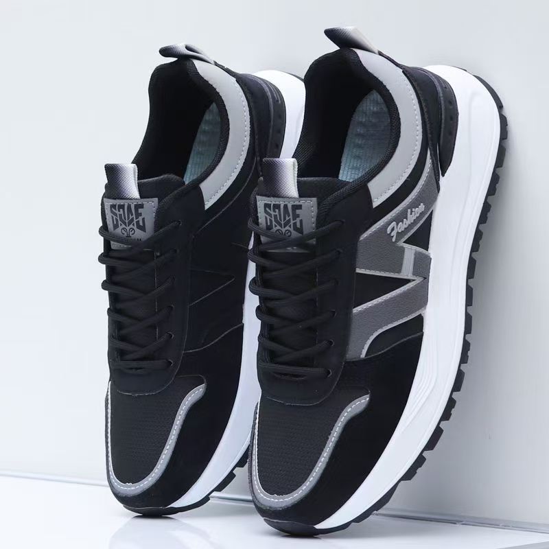 Men's Shoes 2025 New Breathable Mesh sneaker Soft Sole Running Shoes Fashion Casual Shoes Thick Sole Torre Shoes