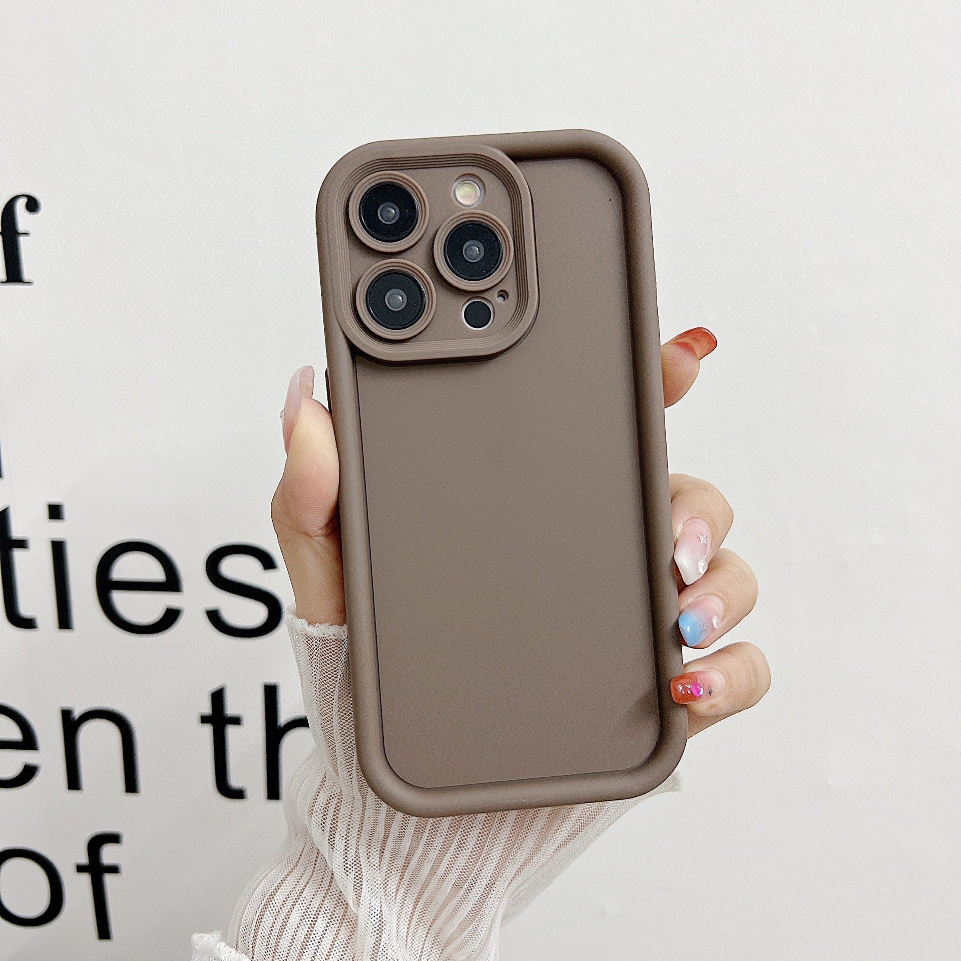 Suitable for New Apple 17 Emery Mobile Phone Case Material Pure Color 15Tpu Iphone16 Mobile Phone Protective Cover