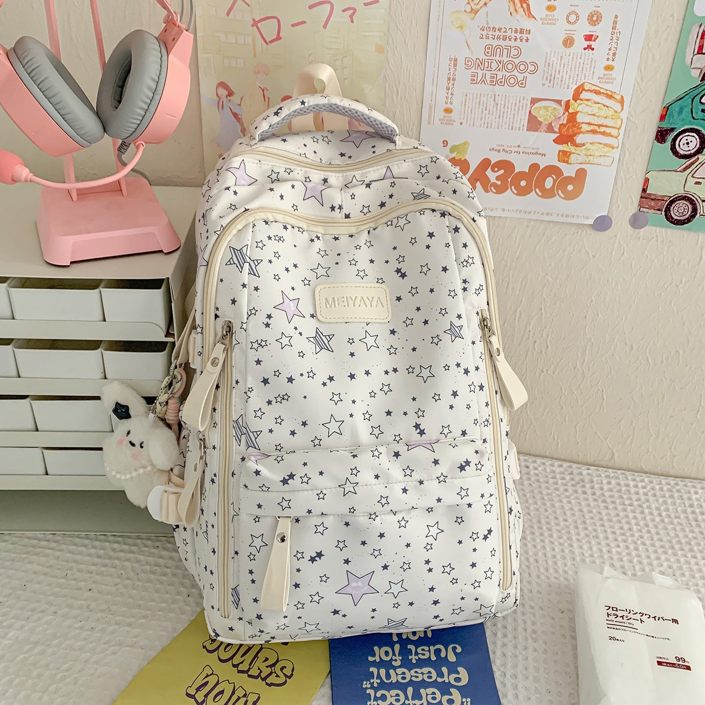 Middle and High School College Students' Large-Capacity Schoolbags for Men and Women, High-Looking Backpacks, Casual Commuting Lightweight Backpacks