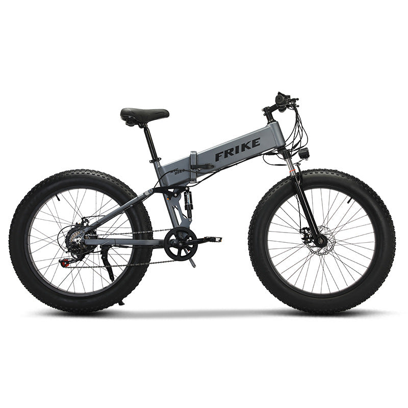 Source manufacturer Florrick 26 inch fat tire electric assist bicycle folding mountain bike snow off-road vehicle