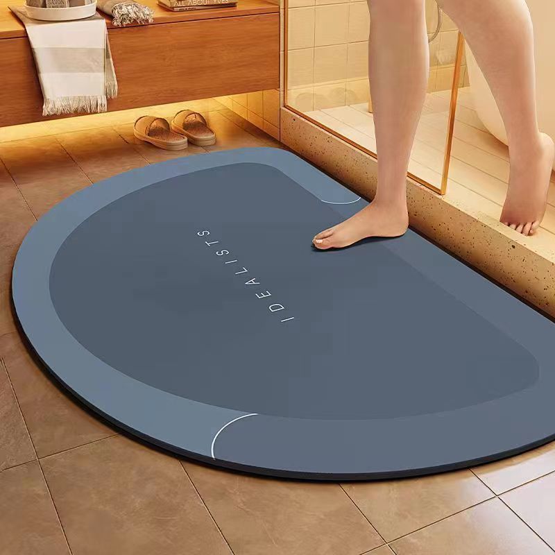 Bathroom Diatom Mud Water-Absorbent Non-Slip Floor Mats Entrance Door Mats Bathroom Quick-Drying and Stain-Resistant Floor Mats