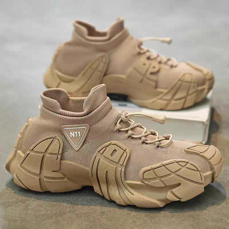 Men's New Sports Shoes, Mesh Breathable Casual Shoes, Comfortable Soft-Soled Shoes, Slip-On Slip-Ons, Trendy Dad Shoes