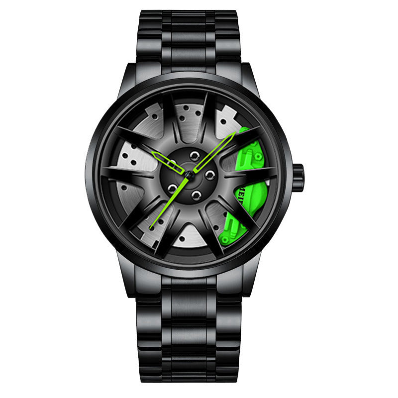 Official full-automatic movement watch men's vacuum plating wheel style non-mechanical watch new generation of hair