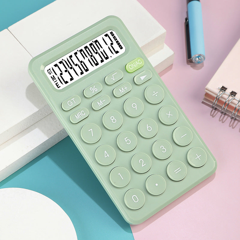 Macaron Color Portable Calculator Office Special Computer Student Cute Calculator Financial Special