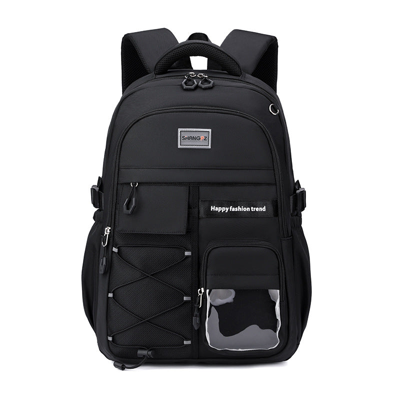 New junior high school students men and women to reduce the burden of ridge protection middle school students schoolbag Amazon Senior high school primary school students large capacity shoulder bag