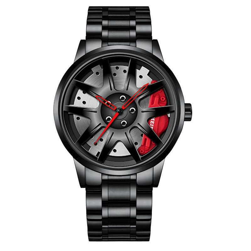 Official full-automatic movement watch men's vacuum plating wheel style non-mechanical watch new generation of hair
