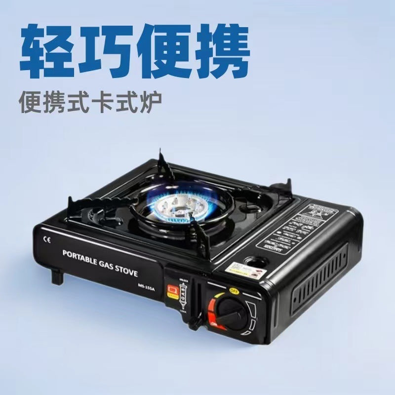 Gas stove cassette stove outdoor household portable gas stove cooking grill camping grill gas stove camping