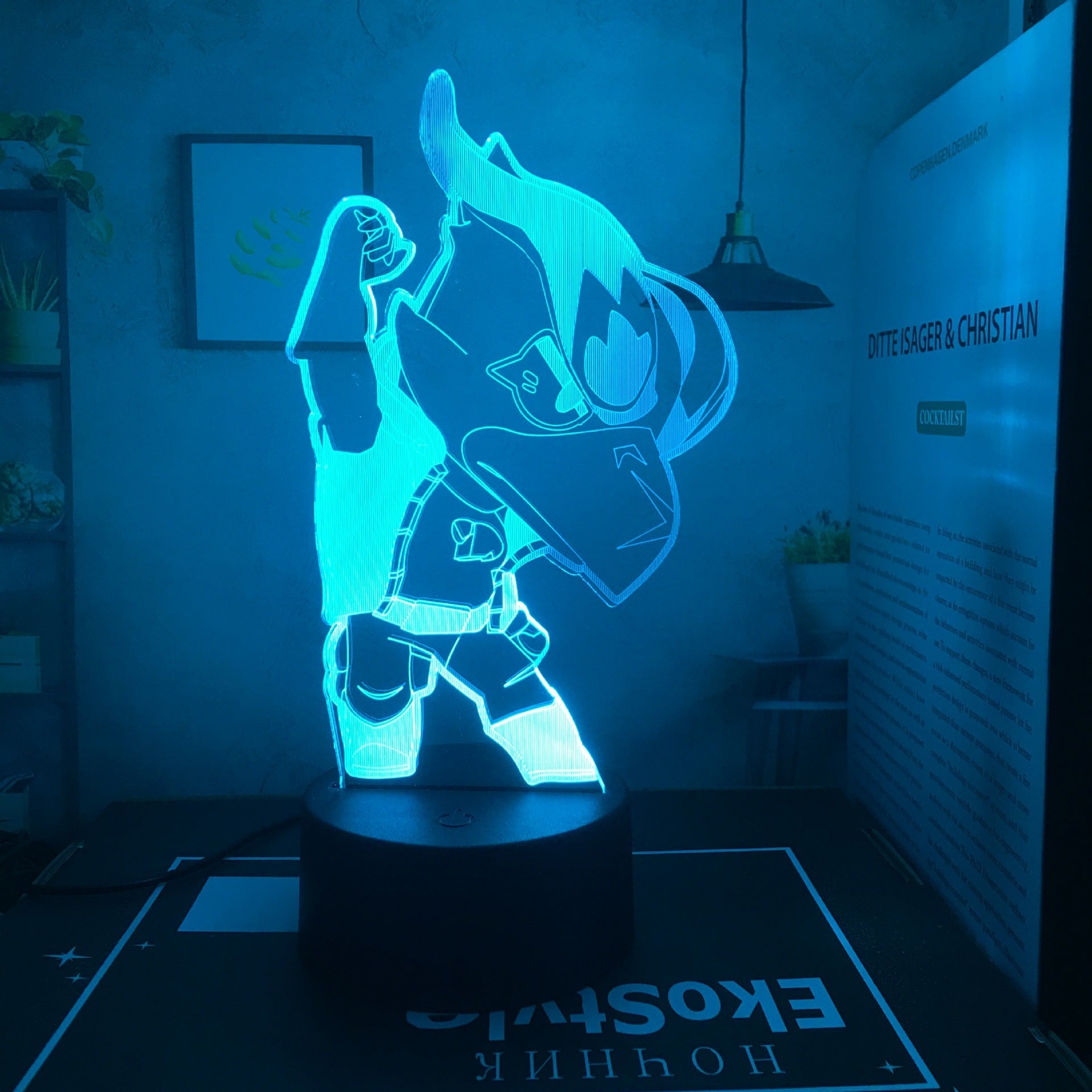 King of Gods Blok Edgar Figure Gift Bedroom Game E-Sports Atmosphere 3D Night Light