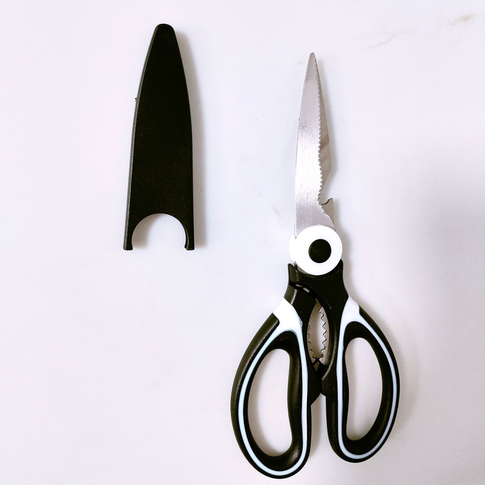 Thickened kitchen scissors wholesale strong chicken bone scissors household stainless steel panda scissors big scissors multi-functional food scissors