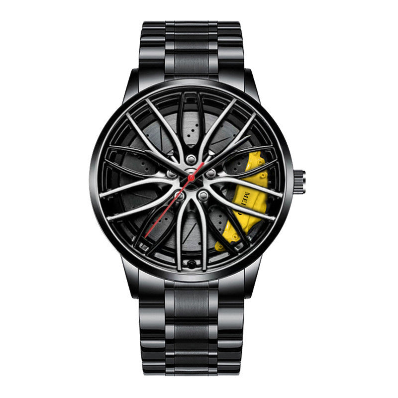 Official full-automatic movement watch men's vacuum plating wheel style non-mechanical watch new generation of hair