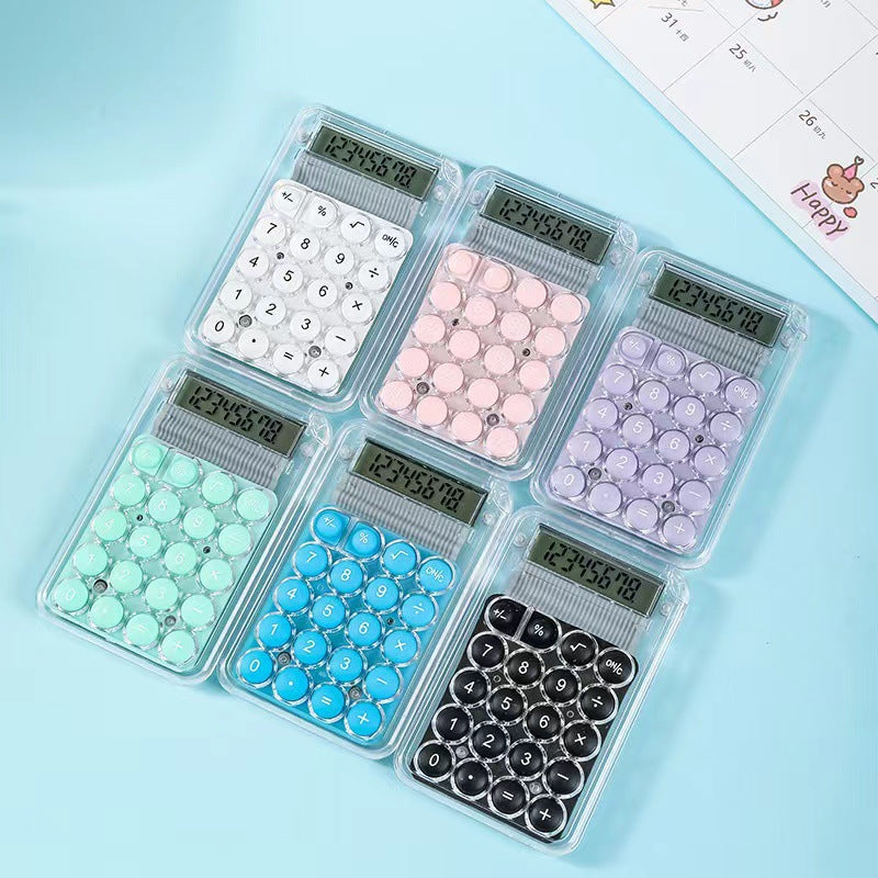 Cute Mini Large Display High-Value Handheld Portable 8-Digit Digital Calculator Small Arithmetic